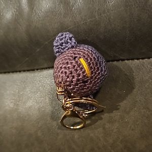 Tiny Bamboo Cowbird Keychain